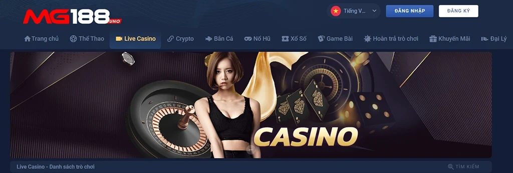 live casino hấp dẫn mg188